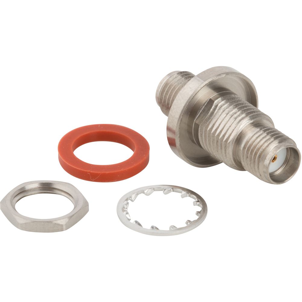 132170-12SS - Bulkhead Connector RF SMA (Female to Female)